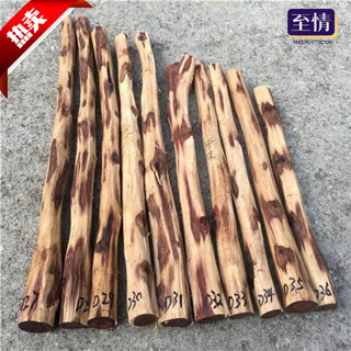 Sincere love for hainan huanghuali eye material, grimace pattern, log wood, handball material, beads material, hand string buddha beads material, round wood stick, diameter 1.8 cm, length 30-40 cm
