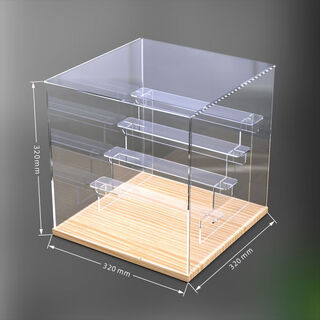 Sailotou acrylic transparent display box customized high-definition high storage box door dust cover toy building block model medium five layers can accommodate 30-35 pieces