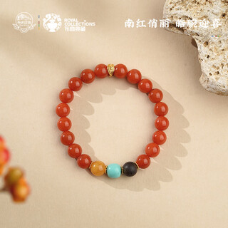 Potala palace sichuan material southern red beeswax green pine agarwood bracelet 925 silver transfer bead bracelet for men and women as a birthday gift for husband