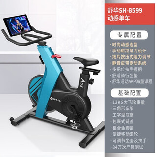 Shuhua (shua) b599 dynamic bicycle indoor household model weight loss equipment exercise bike light sports small bicycle a5s shopping mall same model fitness riding online course
