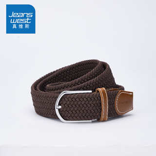 Jeanswest simple lazy bi prepared non-hole elastic belt casual belt male and female students woven pants belt korean version new