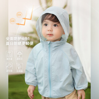 Luson little o daddy baby boy baby sun protection clothing one year old summer 2025 new anti-uv baby long-sleeved cool feeling