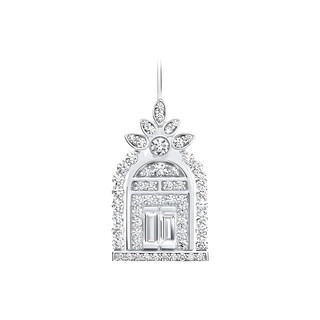 Harry winston fifth avenue door happiness door platinum pendant necklace women's model