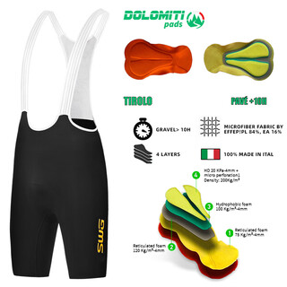 Swg mingsheng cycling pants summer men's highly elastic and breathable road bike one-piece 200 density cushion bib shorts expedition bib shorts-black xl