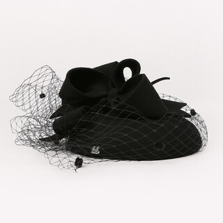 Ee winter new british style hat women's european and american fashion banquet hat black adjustable