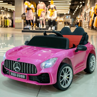 Shantou lincun baby electric car four-wheeled baby toy car that can seat men and women and children remote control car four-wheel drive charging stroller paint powder four-wheel drive + remote control + swing + early education + leather seat electric drive + lifetime warranty