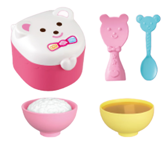 90% new milu soup and rice set children's toy girl gift doll simulation doll play house 516539