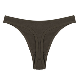 Men's thong high-cut style hollow sexy hip-lifting t-pants low-waist macho nightclub seamless briefs trendy coffee color l105-135jin jin is equal to 0.5 kg