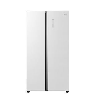 Homa 619 liter large capacity side-by-side household white refrigerator first-class dual frequency conversion 99.99% sterilization cryogenic quick freezing standard