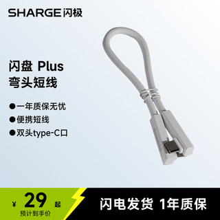 闪极闪盘Plus磁吸硬盘盒M.2 NVMe固态Magsafe外接扩容SSD读取器适用于苹果iPhone16手机笔记本Mac电脑 闪盘Plus Magsafe【弯头线】