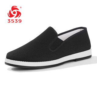 3539 traditional cloth shoes men's chinese herbal antibacterial and deodorizing old beijing cloth shoes low-cut rubber sole casual shoes black 41