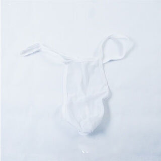 Half men's thong, sexy and hot, one thread, traceless, low waist, comfortable, naked, large size, european and american elastic underwear, new style, natural snowflake white, novices don't choose, l 120-140jin jin is equal to 0.5kg, suitable for wearing