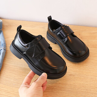 Warrior children's day shoes black small leather shoes campus performance mary jane shoes wpd(wz)-0218 black 31