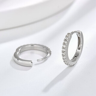 Nilan fat donglai's same style pt950 platinum earrings for women pt950 earrings niche design 2024 new earrings for friends, full of diamonds