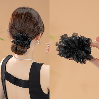 Chimera (chimera) fluffy hair volume bow ball hair clip ponytail clip girl birthday gift