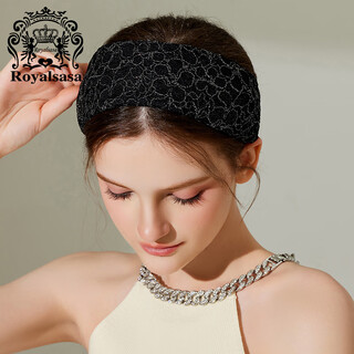 Royal sasa royal sasa fabric headband lace wide-brimmed headband for washing, daily use, anti-slip headband, face-showing small hair accessories for women