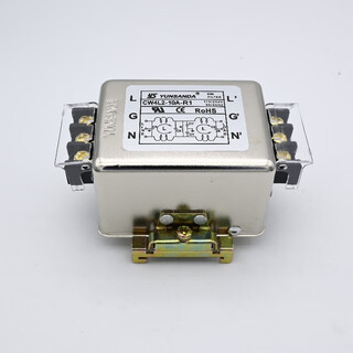 Ys yunsanda einphasiger zweipoliger dreipoliger hochleistungs-schienennetzfilter 220 v ac störungsfrei cw4l2-10a-r1 seitenschieneninstallation