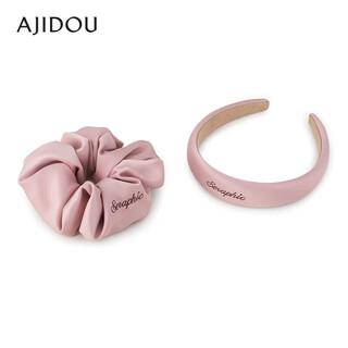Ajidou ajidou headband 520 birthday gift fashionable floral headband large intestine hairband for girlfriend and wife pink