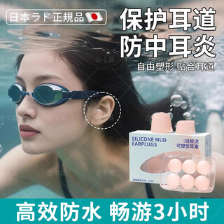 Shouli swimming earplugs, a good thing to prevent otitis media, waterproof, professional silicone, non-soundproof, special for bathing, shampooing, and preventing water ingress, high transparent blue, 3 pairs of 6 pieces, special for swimming and waterproof