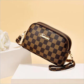 Nimengshi women's bag mother's bag mother-in-law bag 2022 new women's bag fashion simple shoulder bag crossbody bag small bag plaid style 1899 double pull