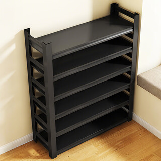 Tangji metal shoe rack shoe cabinet household small entrance door multi-layer simple storage entrance cabinet 60*30*80 four layers
