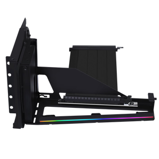 Lianli lianli vg4 multi-directional vertical graphics card bracket black with 5.0specifications graphics card extension cable rgb lighting effect/multi-angle display/