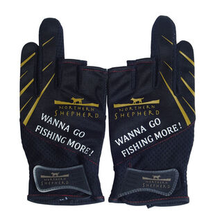 Japan norihern shepherd summer fishing gloves sunscreen breathable luya fishing equipment black l