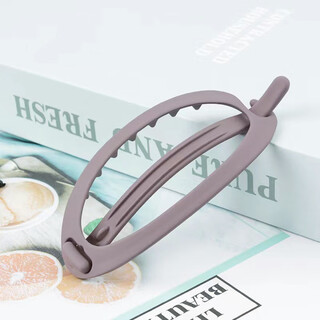 Manfuyu simple updo hair artifact ponytail one-word clip horizontal clip hairpin back of the head clip headwear feminine fashion hairpin one-word clip purple gray