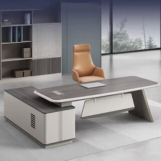 Hua jiangsen boss desk president's desk light luxury high-end executive desk manager desk and chair complete set of simple modern office furniture 2 meter desk