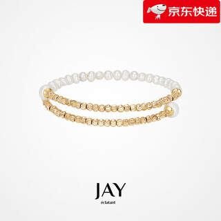Jay's birthday gift to his girlfriend, a pearl bracelet, cool bracelet, adjustable bracelet, brand gift box, champagne gold (freshwater pearl)