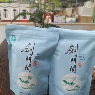 Sichuan guangyuan jiange jianmenguan local specialty new product green tea tea mingqian bud jade green bagged green tea 100g1 bag