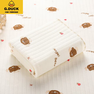 G.duckkidsgduckkids baby quilt spring and autumn pure cotton newborn bag single newborn baby quilt quilt quilt warm swaddle warm beige lace angel bear