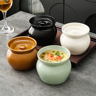 Haofeng crock pot soup stew pot household simmering soup stew pot water-proof stew pot one person steamed egg with lid teacher's day gift