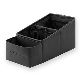 Qiyou car armrest box storage box multifunctional car central water cup holder tissue box car high-end middle storage box black