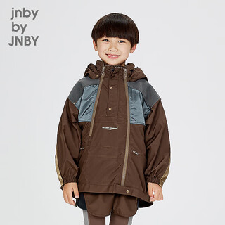 Jnby by jnby sports series jiangnan buyi children's clothing water-repellent and breathable jacket autumn and winter for boys and girls 1o9610620 209/dark brown 110 cm