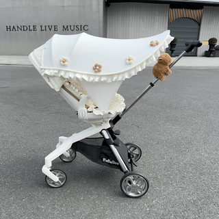 Shunhe kangya applies to maruya t6 baby mosquito net cover universal bebebus stroller anti-mosquito cover mat accessories universal milk white lolita awning (diy small