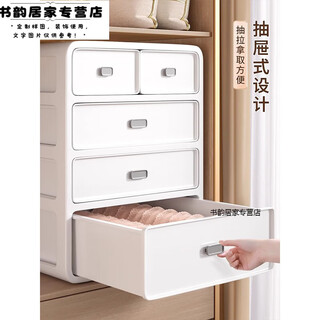 Storage box drawer three-in-one divided home clothing storage cabinet d moonlight moonlight white bra + socks