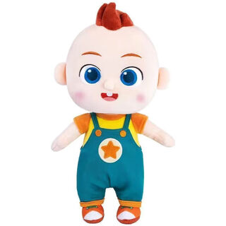 Kyodo jingmeiduo baby doll baby plush doll baby cute cloth doll boys and girls toy doll 35cm overalls jojo small size