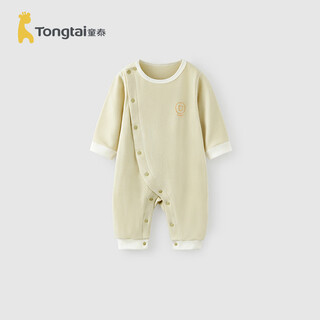Tongtai (tongtai) baby jumpsuit autumn and winter newborn warm ginger fever warm baby clothes pajamas green 80cm