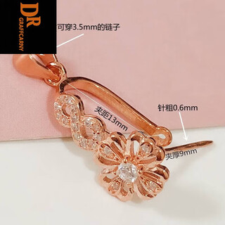 Dr graffcarny safety buckle clip 18k gold buckle jade buckle pendant buckle buckle accessories clip diy jade yellow rose gold