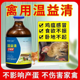 Lianyang artisan plague clearance for chickens, ducks and goose poultry special chicken plague cold chicken flu snoring cough cough relief powerful wenyiqing 24h/100ml bottle 1 bottle