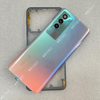 Vivo original adaptation iqooneo5se battery cover brand new mobile phone original back cover front case card holder power on volume button 5se phantom color back cover with frame lens + middle frame + volume button + card holder motherboard cover x 5se