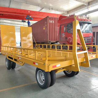 Ni zhier forklift towing flatbed trailer tractor chassis rear bucket factory warehouse workshop turnover heavy-duty handling trailer flatbed trailer 2 tons