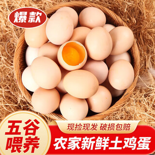 Doube sanri's authentic free-range free-range eggs in the forest 40g freshly picked up on the same day, nutritional eggs for children, pregnant women and students 40 pieces