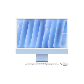 【准新品】Apple/苹果AI/【千兆以太网端口】iMac 24英寸蓝色 M4(8+8核) 16G 1T一体式电脑Z1E50003T  