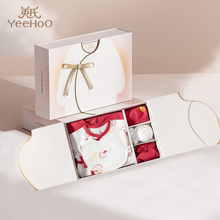 Yeehoo baby gift box, newborn festive red clothes, baby gift, newborn suit, 100-day gift