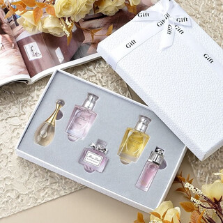 D'ao version perfume q version sample counter long-lasting light fragrance fresh fragrance for ladies and girls 5ml valentine's day gift for girlfriend white box five-piece set + gift box