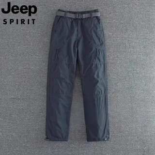 Jeep spirit jeep american functional assault pants men's autumn thin 2025 new straight waterproof mountaineering riding overalls handsome dark gray plus velvet thickened 3xl