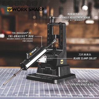 Oimg american imported quality worksharp manual sharpening stone fixed angle sharpener sword kitchen knife sharpening tool 09dx164