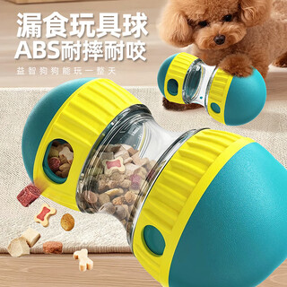 Hellojoy dog toy food ball dispenser abs tumbler self-pleasure relieve boredom bite-resistant teddy small, medium and large dog training supplies